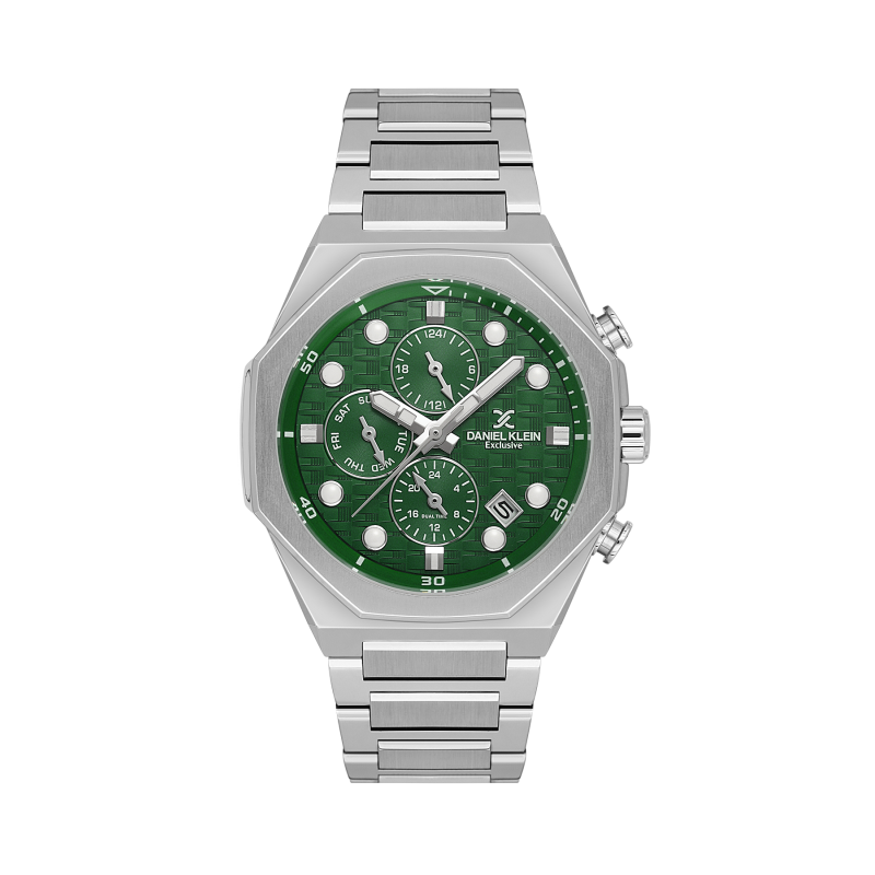 Daniel Klein Silver Stainless Steel Watch for Men DK.1.14217-3