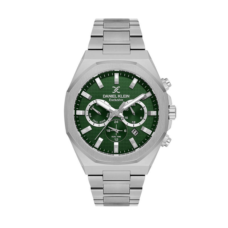 Daniel Klein Silver Stainless Steel Watch for Men DK.1.14218-2