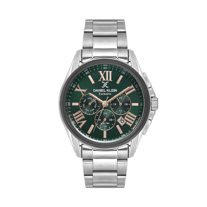 Daniel Klein Silver Stainless Steel Watch for Men DK.1.14222-3