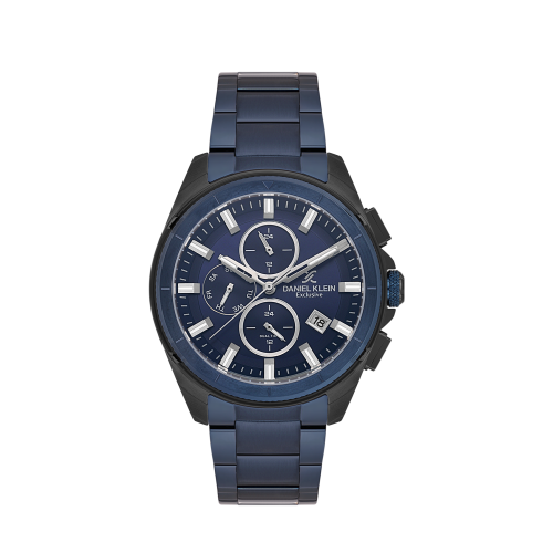 Daniel Klein Blue Stainless Steel Watch for Men DK.1.14224-6