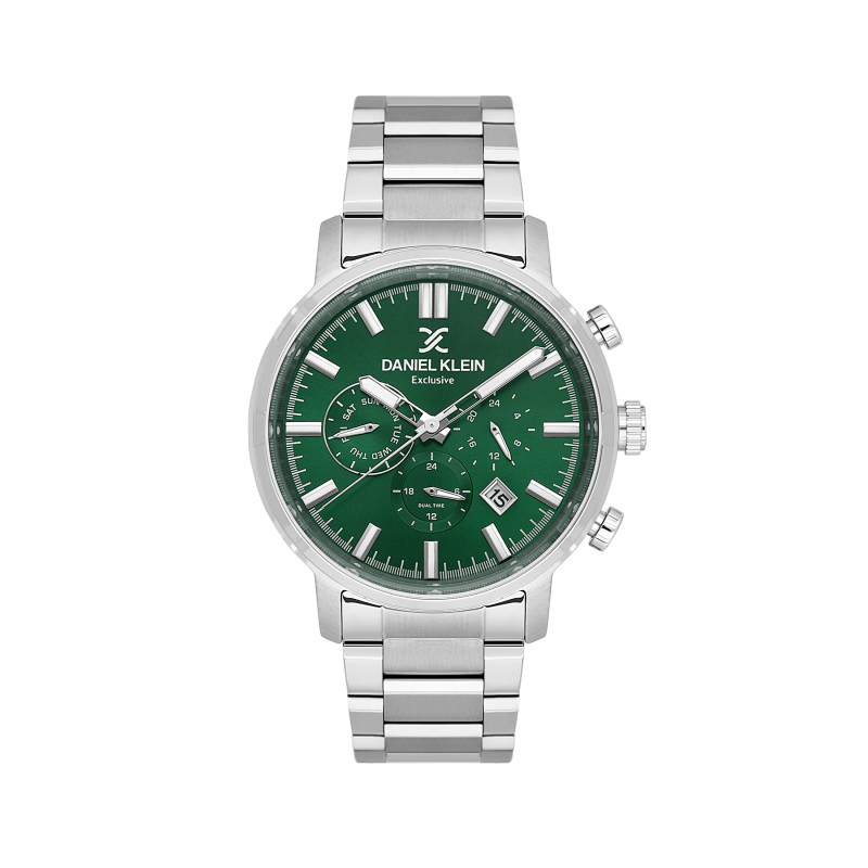 Daniel Klein Silver Stainless Steel Watch for Men DK.1.14230-4