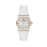 Daniel Klein White Leather Watch for Women DK.1.14270-3