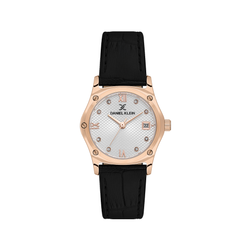 Daniel Klein Dark Brown Leather Watch for Women DK.1.14270-5