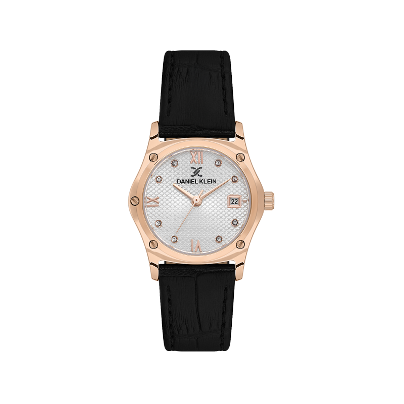 Daniel Klein Dark Brown Leather Watch for Women DK.1.14270-5