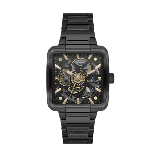 Daniel Klein Black Stainless Steel Watch for Men DK.1.14279-5