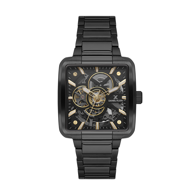 Daniel Klein Black Stainless Steel Watch for Men DK.1.14279-5
