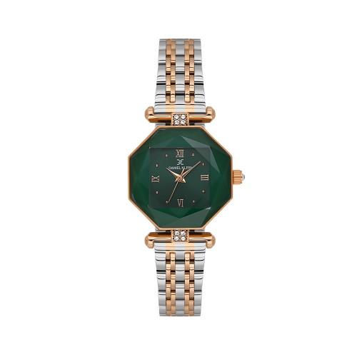 Daniel Klein Silver and Rose Gold Stainless Steel Watch for Women DK.6.14131-6