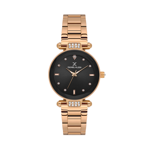 Daniel Klein Rose Gold Stainless Steel Watch for Women DK.6.14132-5