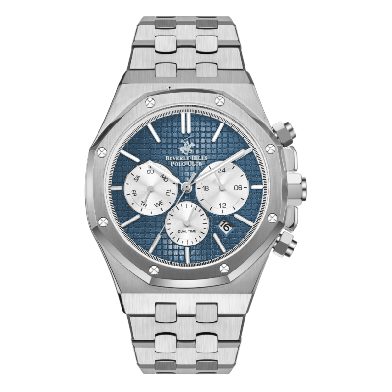 Beverly Hills Polo Club Stainless Steel Silver Watch for Men BP3051X.391