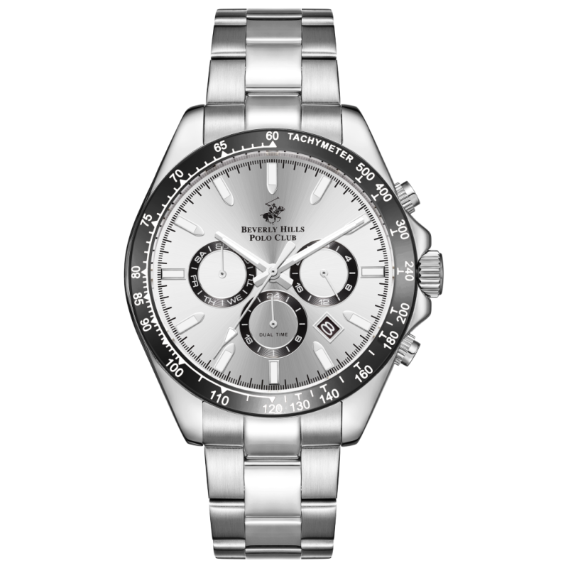 Beverly Hills Polo Club Stainless Steel Silver Watch for Men BP3127X.331