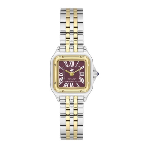 Beverly Hills Polo Club Stainless Steel Silver and Gold Watch for Women BP3600C.280