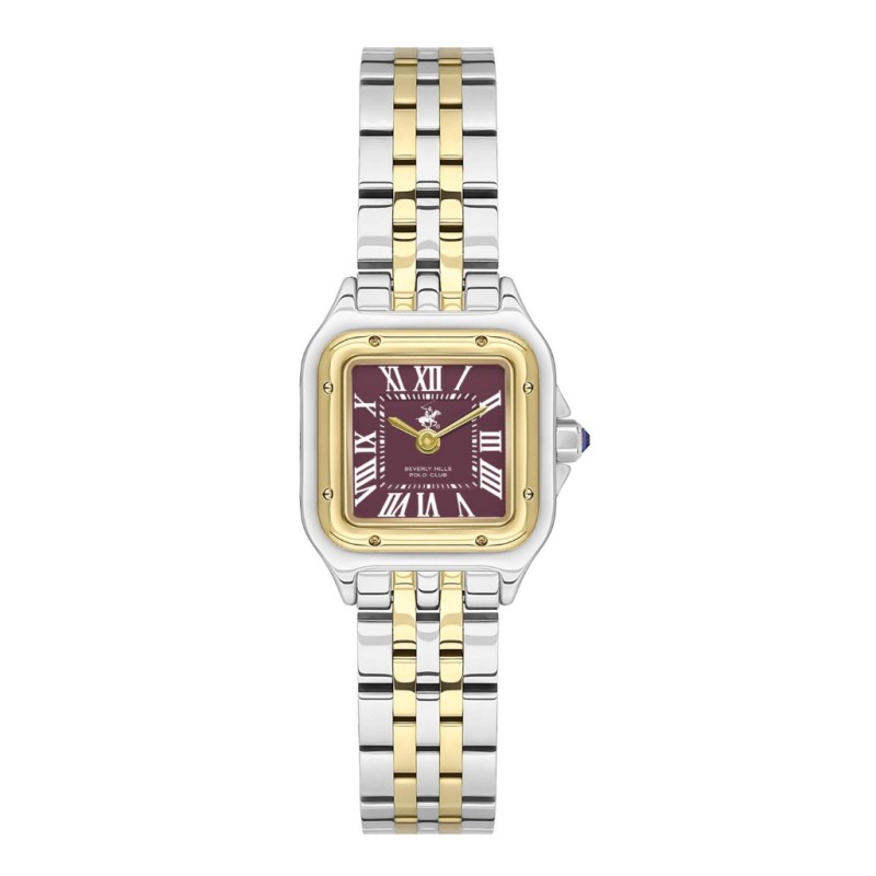 Beverly Hills Polo Club Stainless Steel Silver and Gold Watch for Women BP3600C.280