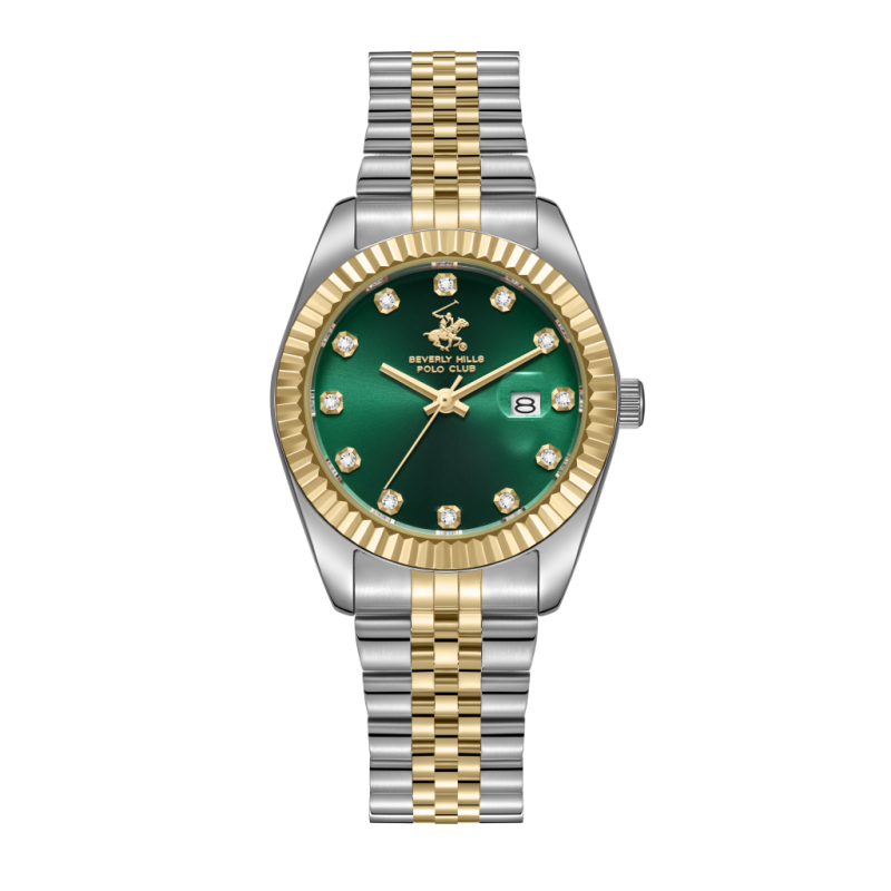 Beverly Hills Polo Club Stainless Steel Silver and Gold Watch for Women BP3654X.270