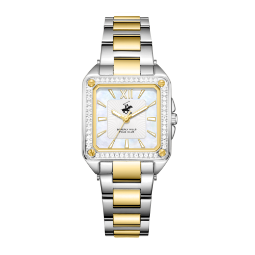 Beverly Hills Polo Club Stainless Steel Silver and Gold Watch for Women BP3671C.220
