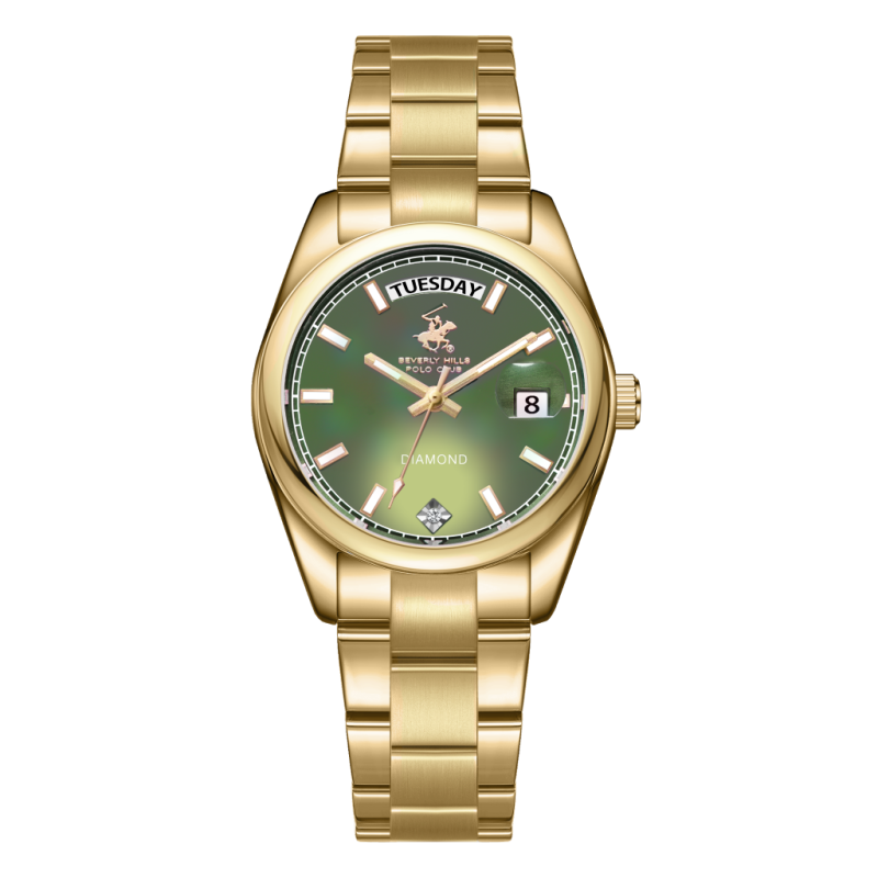 Beverly Hills Polo Club Stainless Steel Gold Watch for Women BP3709X.170