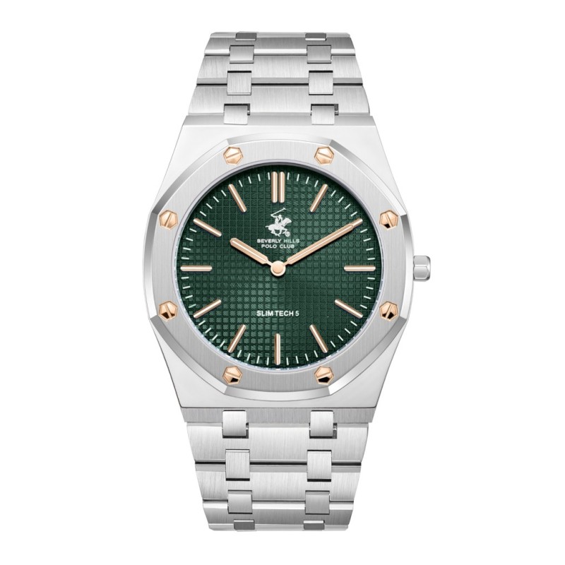 Beverly Hills Polo Club Stainless Steel Silver Watch for Men BP3825X.370