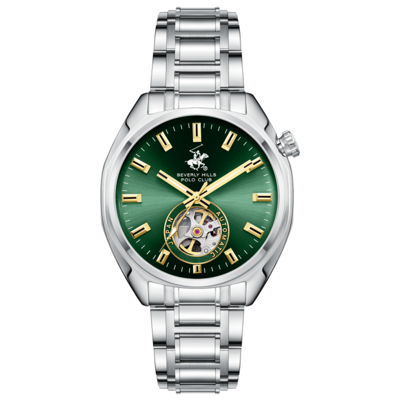 Beverly Hills Polo Club Stainless Steel Silver Watch for Men BP3834X.370