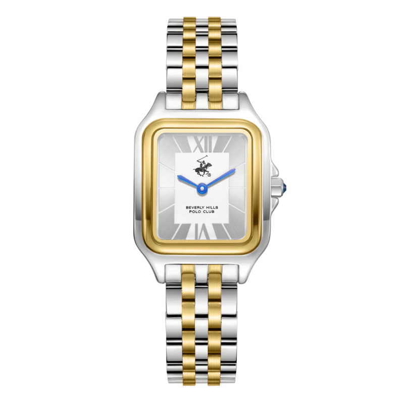 Beverly Hills Polo Club Stainless Steel Silver and Gold Watch for Men BP3850C.230