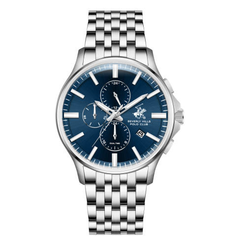 Beverly Hills Polo Club Stainless Steel Silver Watch for Men BP3852X.390