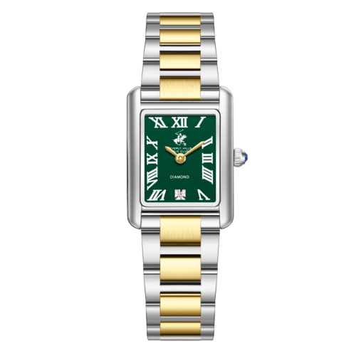 Beverly Hills Polo Club Stainless Steel Silver and Gold Watch for Women BP3860C.270
