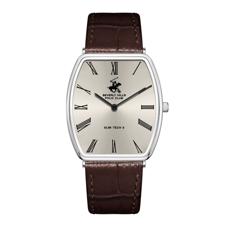 Beverly Hills Polo Club Leather Brown Watch for Men BP3863X.362
