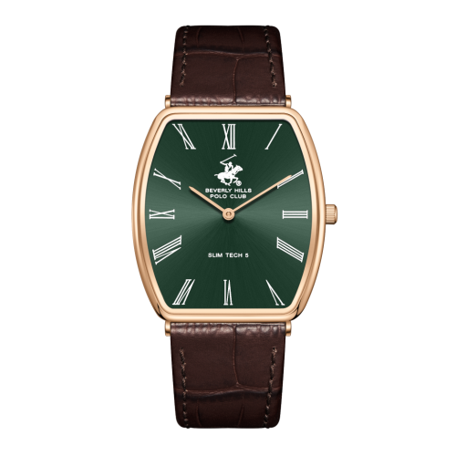 Beverly Hills Polo Club Leather Brown Watch for Men BP3863X.472