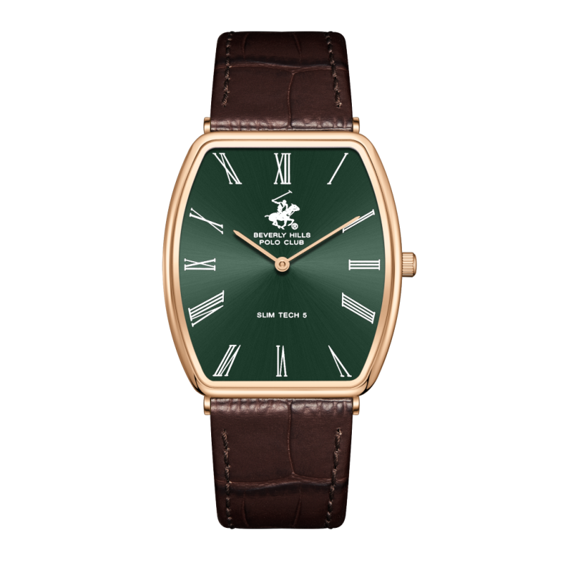 Beverly Hills Polo Club Leather Brown Watch for Men BP3863X.472
