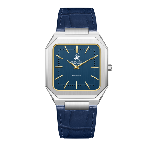 Beverly Hills Polo Club Leather Dark Blue Watch for Women BP3865X.399