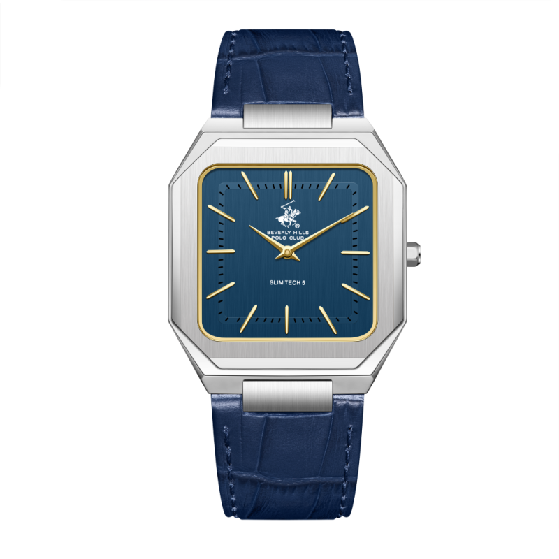 Beverly Hills Polo Club Leather Dark Blue Watch for Women BP3865X.399