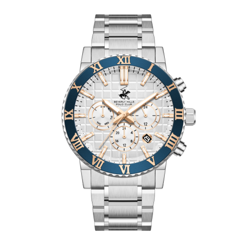 Beverly Hills Polo Club Stainless Steel Silver Watch for Men BP3869X.330