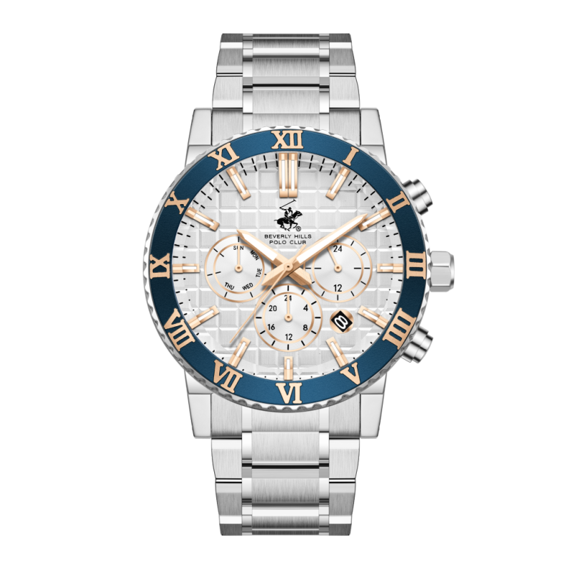 Beverly Hills Polo Club Stainless Steel Silver Watch for Men BP3869X.330