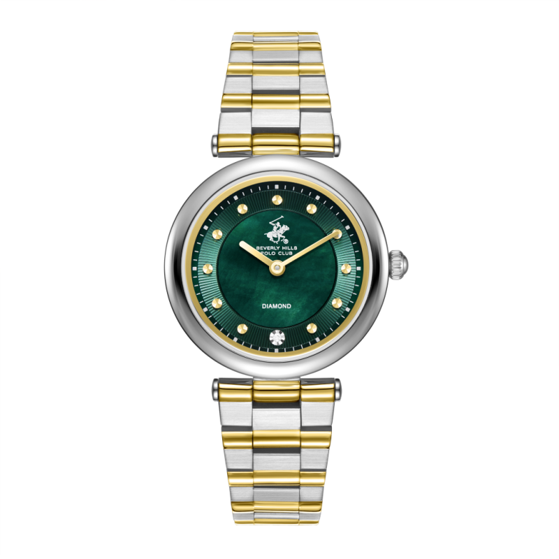Beverly Hills Polo Club Stainless Steel Silver and Gold Watch for Women BP3870X.270