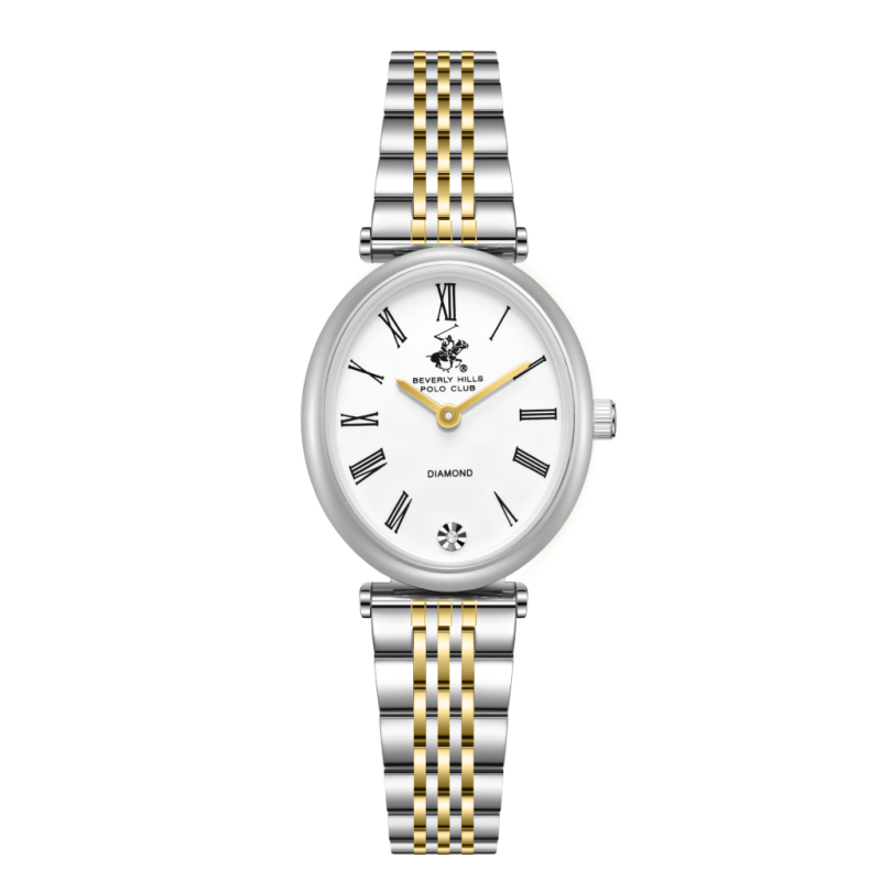 Beverly Hills Polo Club Stainless Steel Silver and Gold Watch for Women BP3872X.230