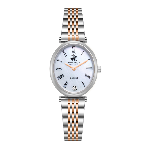 Beverly Hills Polo Club Stainless Steel Silver and Rose Gold Watch for Women BP3872X.520