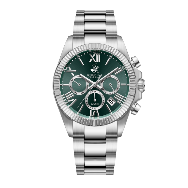 Beverly Hills Polo Club Stainless Steel Silver Watch for Men BP3874X.370