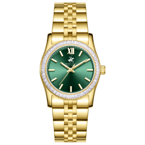 Beverly Hills Polo Club Stainless Steel Gold Watch for Women BP3875C.170