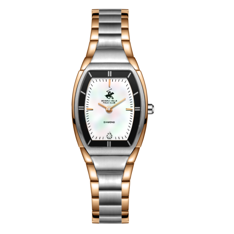 Beverly Hills Polo Club Stainless Steel Silver and Rose Gold Watch for Women BP3877X.520