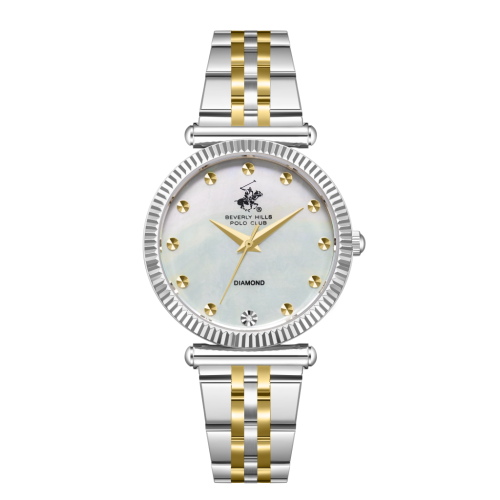 Beverly Hills Polo Club Stainless Steel Silver and Gold Watch for Women BP3881X.220
