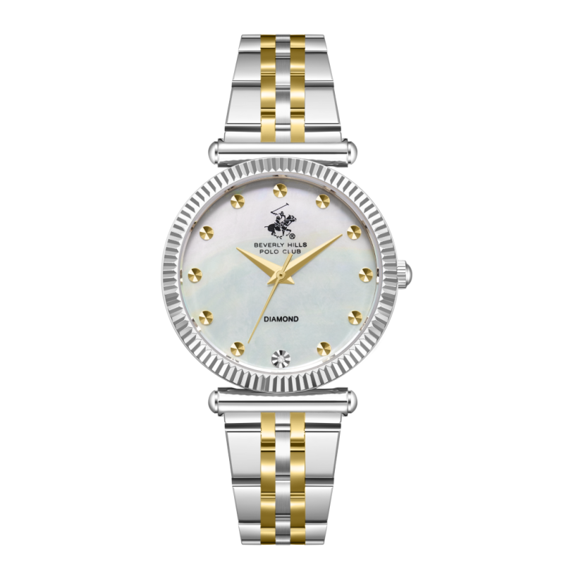 Beverly Hills Polo Club Stainless Steel Silver and Gold Watch for Women BP3881X.220