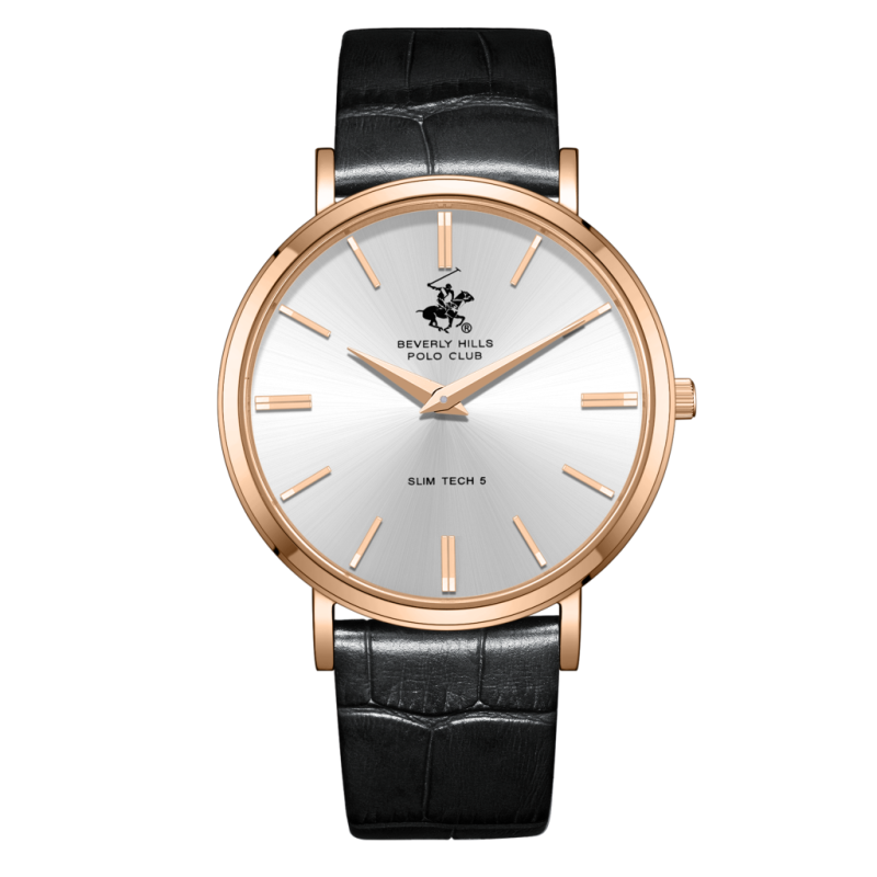 Beverly Hills Polo Club Leather Black Watch for Men BP3885X.431