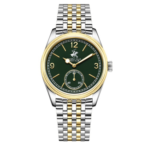 Beverly Hills Polo Club Stainless Steel Silver and Gold Watch for Men BP3890X.270