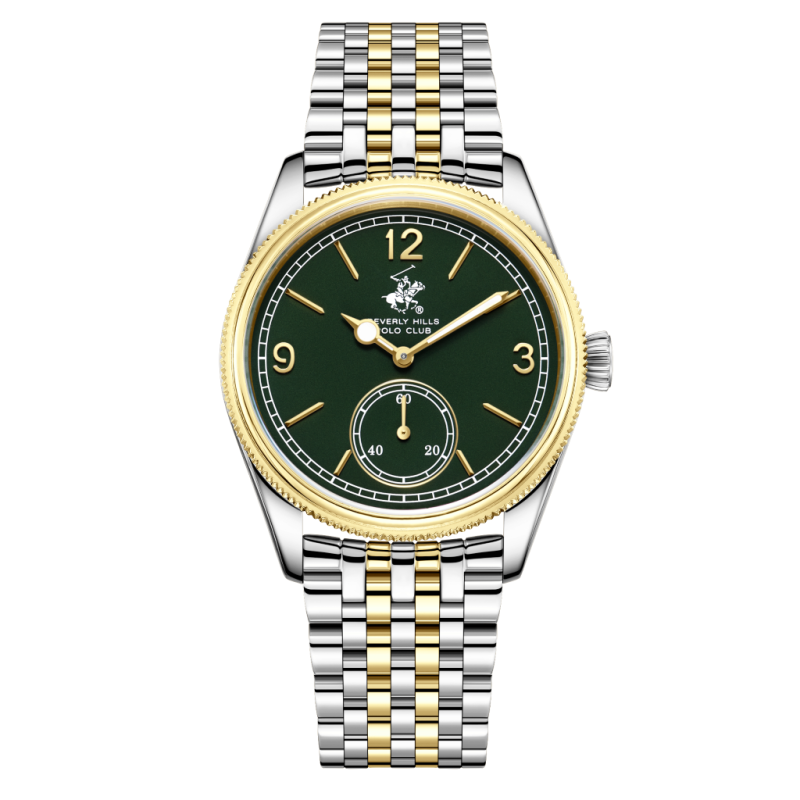 Beverly Hills Polo Club Stainless Steel Silver and Gold Watch for Men BP3890X.270