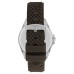 Lee Cooper Silicone Dark Brown Watch for Men LC07361.342