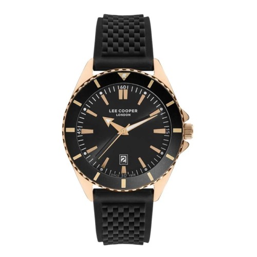 Lee Cooper Silicone Black Watch for Men LC07361.451