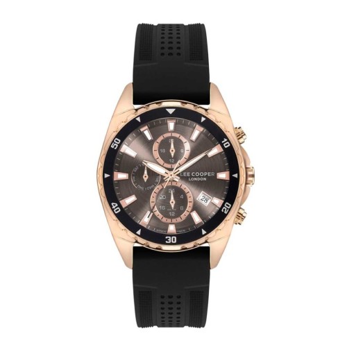 Lee Cooper Silicone Black Watch for Men LC07527.461