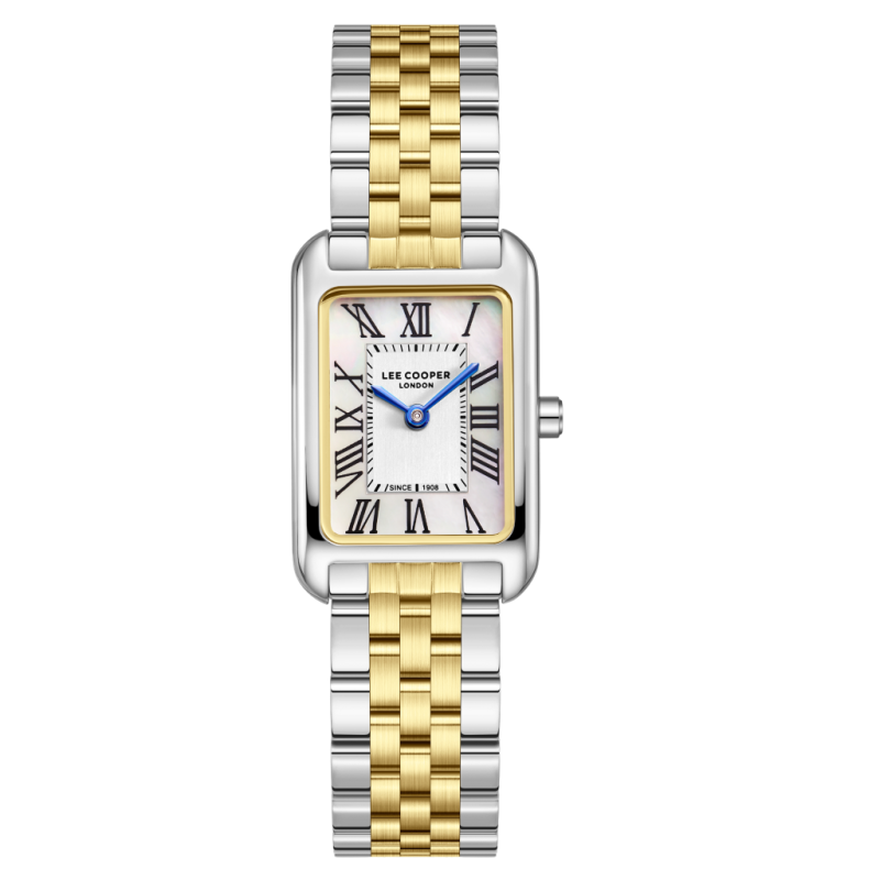 Lee Cooper Stainless Steel Silver and Gold Watch for Women LC08135.220