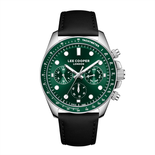 Lee Cooper Leather Black Watch for Men LC08233.371