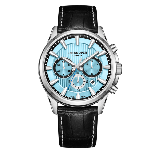 Lee Cooper Leather Black Watch for Men LC08239.301