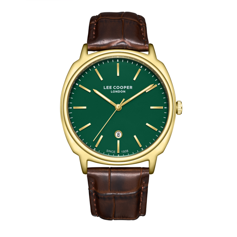Lee Cooper Leather Brown Watch for Men LC08248.172