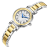 Lee Cooper Stainless Steel Silver and Gold Watch for Women LC08270.230